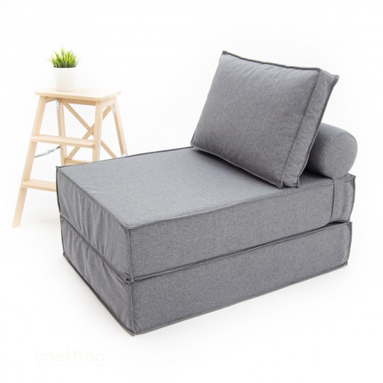 Кресло-кровать Sofa Рогожка серый