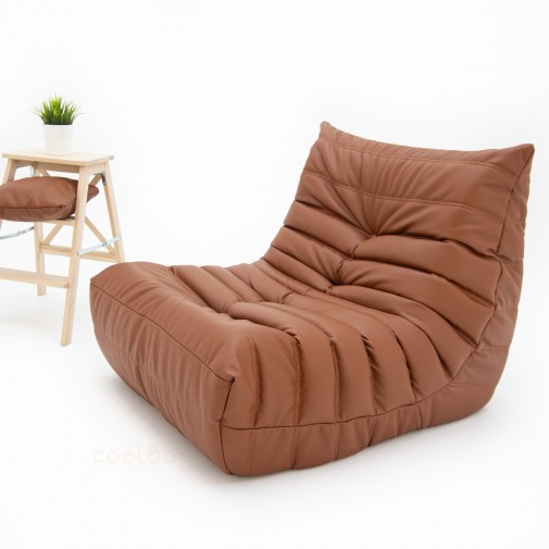 Кресло Француз Экокожа коричневая