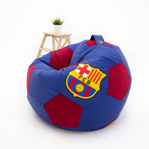 Кресло мяч сине-красный ВЕЛЮР Барселона